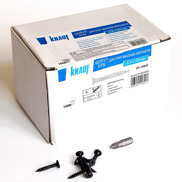 Шуруп XTN Кнауф 3.9x23 мм, 1000 штук