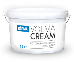 Финишная готовая шпатлевка Волма Cream, 16 кг