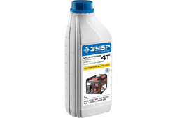 Масло для 4-х тактных двигателей Зубр ЗМД-4Т, зимнее (-20 С), класс 10W-30, 1 литр,