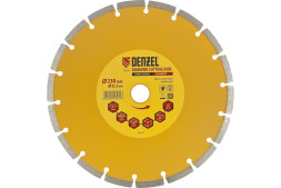Диск отрезной алмазный сегментный Denzel 73104, 230х2,0х22 мм, бетон, камень, кирпич, сухой рез
