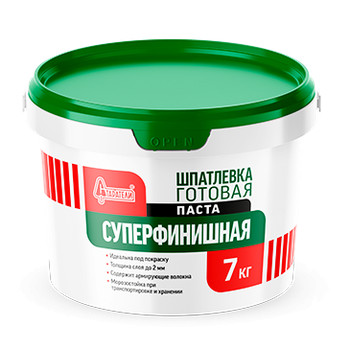 Шпатлёвка готовая Старатели Суперфинишная, 7 кг