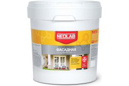 Краска фасадная акриловая Neolab супербелая, RAL 9003, 25 кг