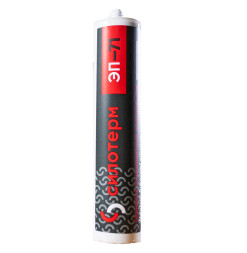 Герметик силиконовый противопожарный Силотерм ЭП-71, цвет серый, 310 мл