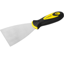 Шпательная лопатка из нержавеющей стали Stayer 10041-8 с двухкомпонентной ручкой, 80 мм