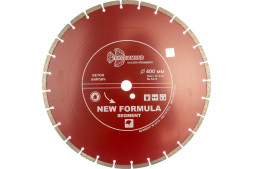 Диск отрезной алмазный сегментный Trio Diamond New Formula Segment S210, 400х3,8х25,4 мм, бетон, камень, кирпич, сухой/мокрый рез