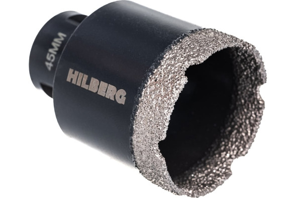 Коронка алмазная по керамике и граниту Hilberg Super Hard HH645, 45x35 мм, М14