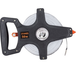 Рулетка геодезическая Sparta 314405, 50 м х 12,5 мм, ПВХ лента, открытый корпус