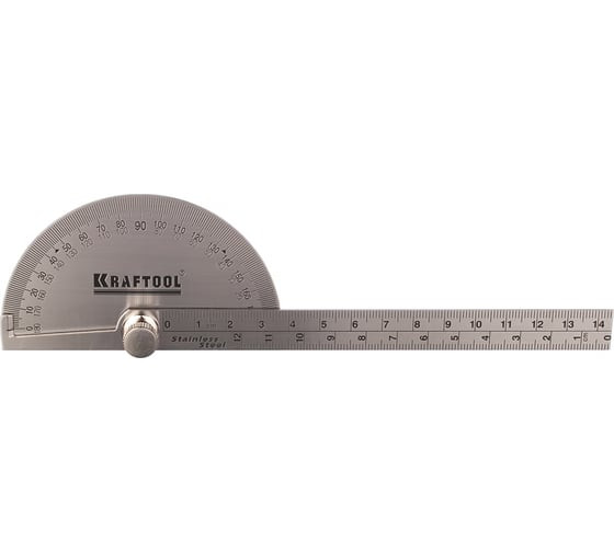 Транспортир Kraftool Protractor 34290, нержавеющая сталь, 145 мм