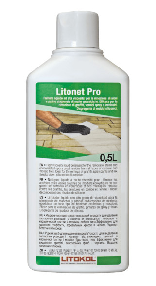 Жидкий очиститель Litokol Litonet Pro для эпоксидной затирки, 0,5 кг