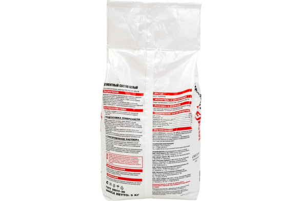 Цементный состав Unis, белый, 5 кг