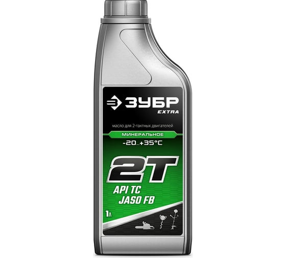 Масло для 2-х тактных двигателей минеральное Зубр Extra 70600-1 2Т-М, 1 литр