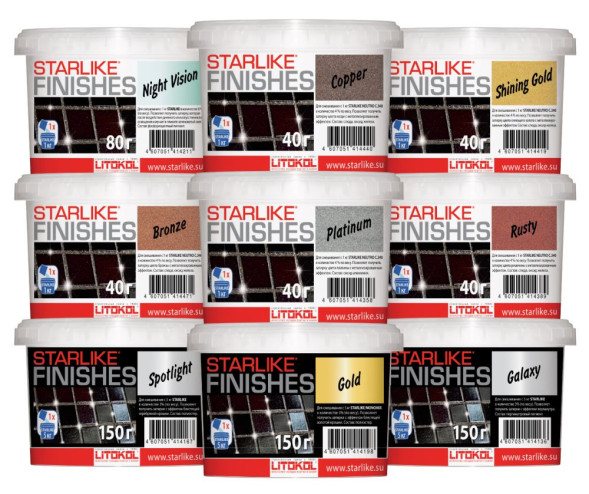 Добавка Litokol Starlike Finishes Platinum для эпоксидных затирок, цвет платиновый, 0,1 кг