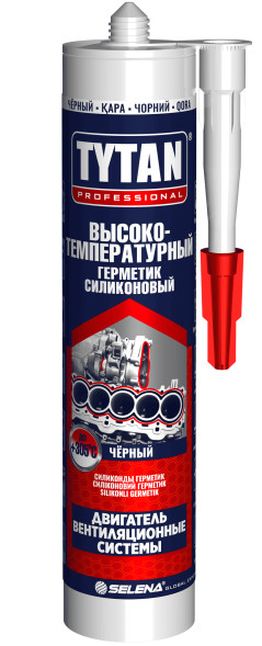 Герметик силиконовый высокотемпературный Tytan Professional, цвет красный, 310 мл