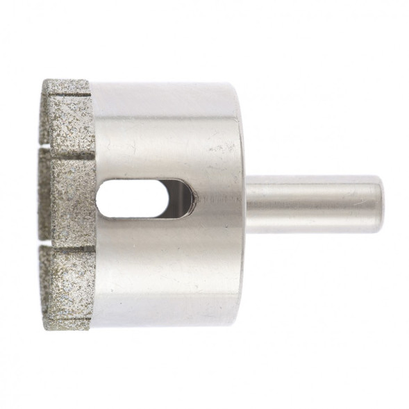 Сверло алмазное по керамике и стеклу Сибртех 726407, 40х55 мм, цилиндрический хвостовик