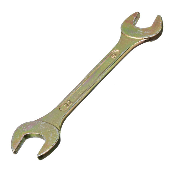 Ключ рожковый Сибртех 14311, 19 х 22 мм, желтый цинк