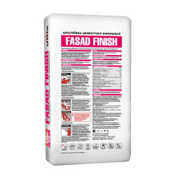 Шпатлевка цементная Unis Fasad Finish, 20 кг
