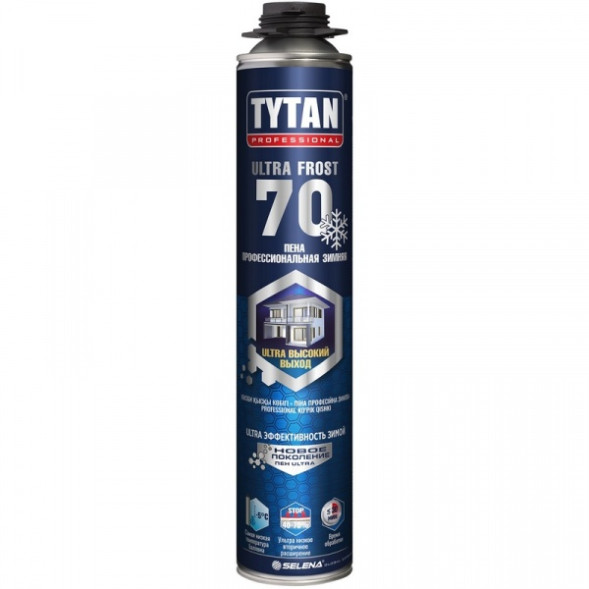 Пена монтажная профессиональная Tytan Professional Ultra Frost 70, зимняя, 870 мл