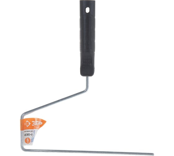 Ручка для валика оцинкованная Зубр 05683-24 с пластиковой ручкой, 6х240 мм