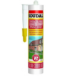 Герметик силиконовый нейтральный Soudal Строительство и Ремонт, цвет белый, 280 мл