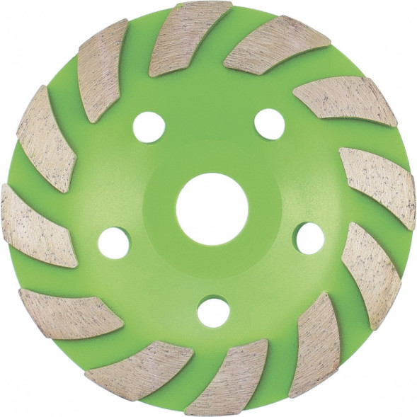 Чашка алмазная зачистная Сибртех Турбосегментная 72957, 125 мм