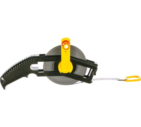 Рулетка геодезическая Stayer Leader 2-34183-050, 50 м х 12,5 мм, стальная лента, открытый корпус