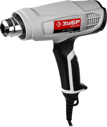 Фен технический Зубр ФТ-1600, 1600Вт, набор насадок 3 штуки