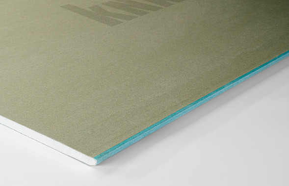 Гипсокартонный Кнауф-лист Аквамарин повышенной влагостойкости, 2500х1200х12,5 мм