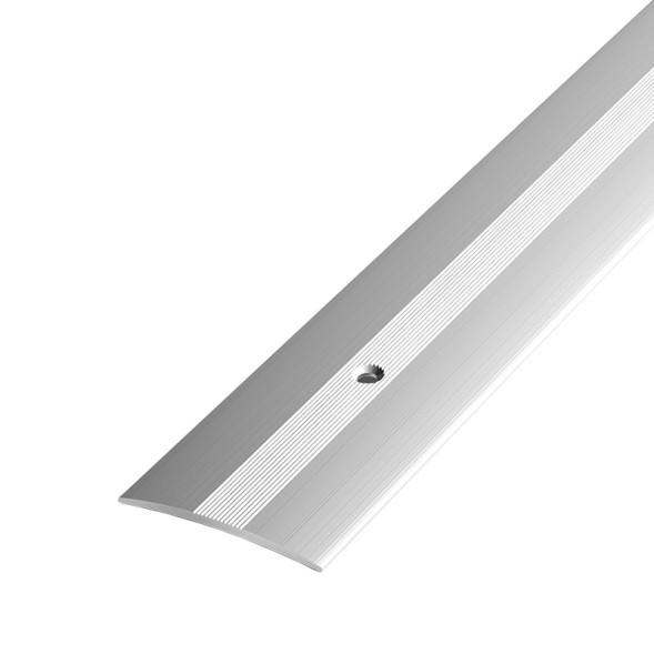 Порог стыкоперекрывающий Лука ПС 03.900.01л, цвет Серебро анодированное, 37 мм х 0,9 м