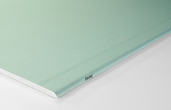 Гипсокартонный Кнауф-лист влагостойкий, 2000 х 1200 х 12,5 мм