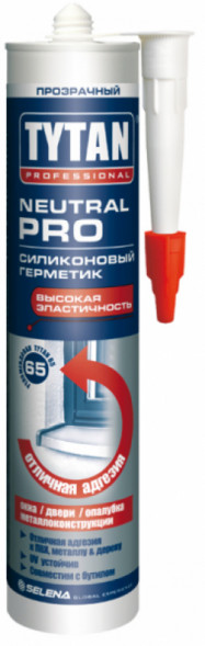 Герметик силиконовый нейтральный Tytan Professional Neutral Pro, цвет белый, 310 мл