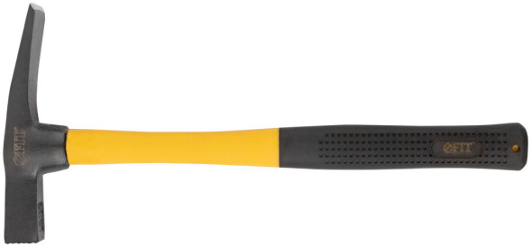 Молоток каменщика Fit 44540, 600 г, стальной, двухкомпонентная фиберглассовая рукоятка