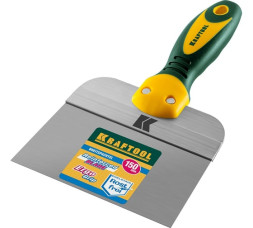 Шпатель фасадный из нержавеющей стали Kraftool Extrim 10036-150 с двухкомпонентной ручкой, 150 мм