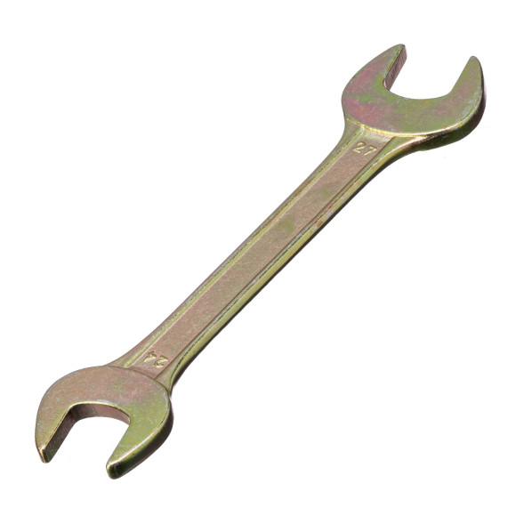 Ключ рожковый Сибртех 14314, 24 х 27 мм, желтый цинк