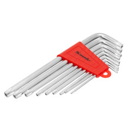 Набор ключей имбусовых TORX Matrix 12306, Т10-Т50, CrV, 9 шт., сатинированные, удлиненные