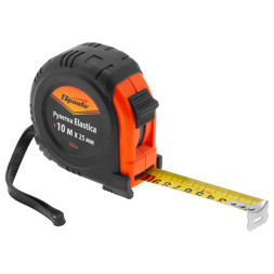 Рулетка Sparta Elastica 31314, 10 м x 25 мм, обрезиненный корпус, ручная фиксация
