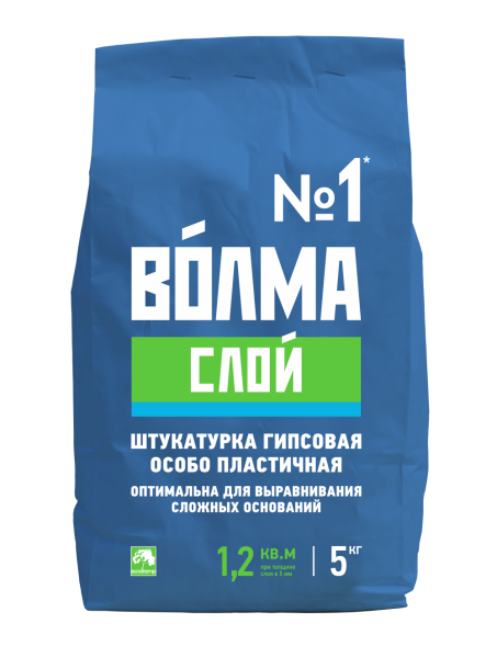 Гипсовая штукатурка Волма Слой, 5 кг