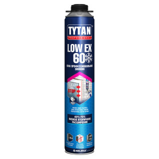 Пена монтажная профессиональная Tytan Professional LowEx 60, летняя, 750 мл