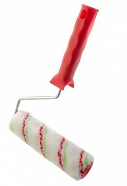 Валик из полиамида и полиакрила Сибртех Эмали 80200 с ручкой, 36 х 180 мм, ворс 12 мм, бюгель 6 мм