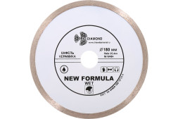 Диск отрезной алмазный сплошной Trio Diamond New Formula Wet W404, 180х2,2х22/25,4 мм, керамика, клинкерный кирпич, мокрый рез