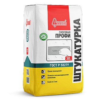 Гипсовая штукатурка Старатели Профи, 30 кг
