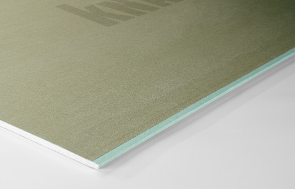 Гипсокартонный Кнауф-лист влагостойкий, 2500 х 1200 х 9,5 мм