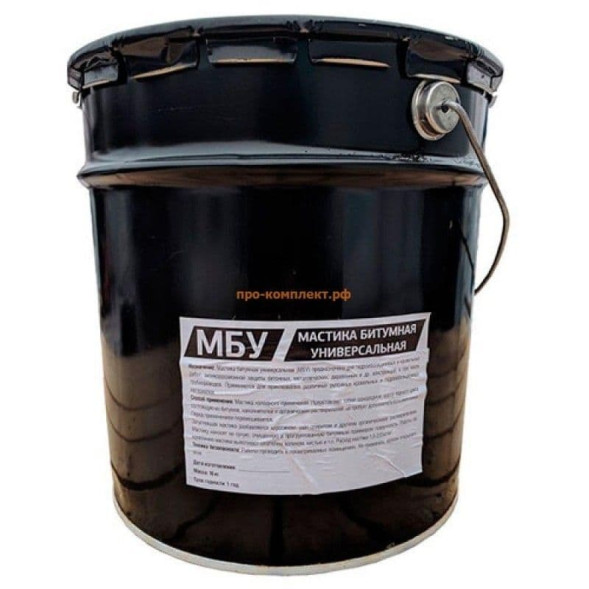 Мастика битумная универсальная МБУ, 16кг