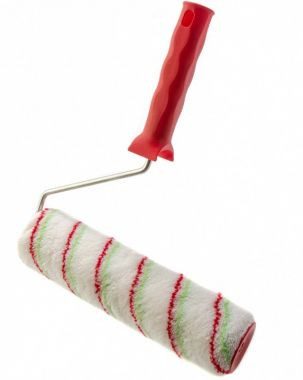 Валик из полиамида и полиакрила Сибртех Эмали 80197 с ручкой, 48 х 250 мм, ворс 12 мм, бюгель 8 мм