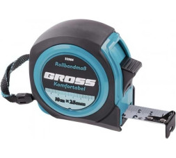 Рулетка Gross Komfortabel 32564, 10 м х 25 мм, обрезиненный корпус