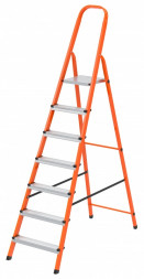 Стремянка Сибртех 97967, 7 ступеней, стальной профиль и ступени