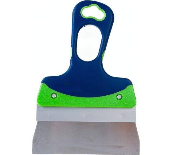 Шпатель фасадный из нержавеющей стали Сибртех 85572 с двухкомпонентной ручкой, 150 мм