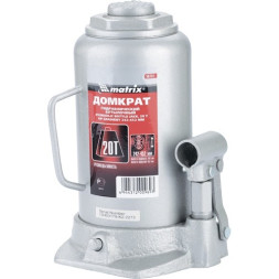 Домкрат гидравлический бутылочный Matrix 50731,  20 тонн, высота подъема 242-452 мм
