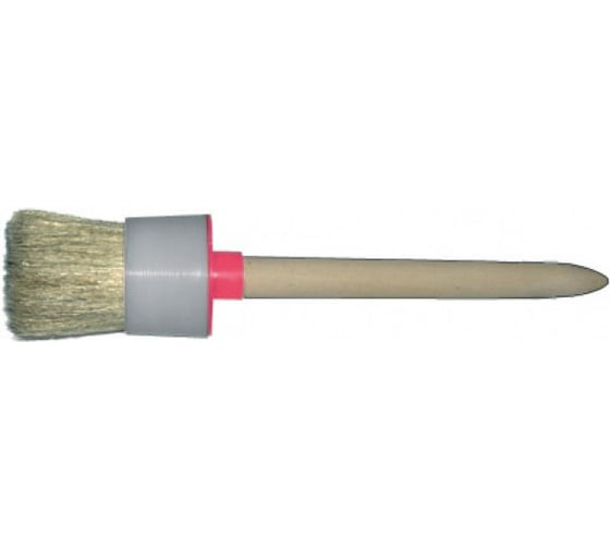 Кисть круглая Fit №18 01310, 60 мм, натуральная щетина, деревянная ручка