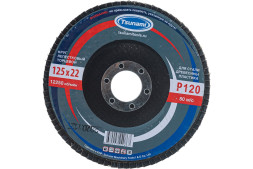 Круг лепестковый торцевой Tsunami, 125х22 мм, Р120/№12