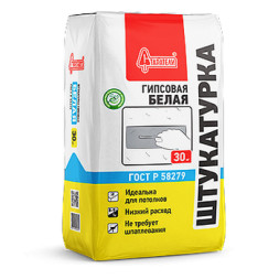 Штукатурка гипсовая Старатели Белая, 30 кг